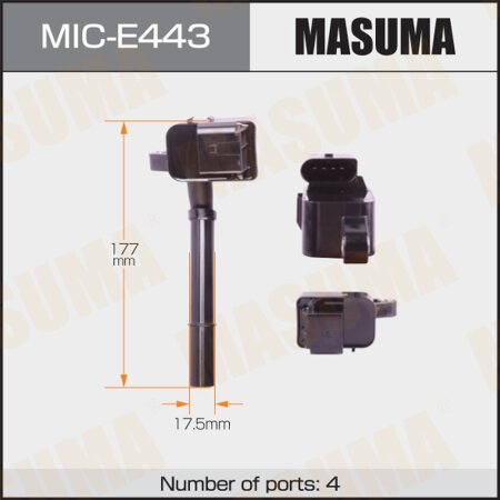 Ignition coil Masuma, MIC-E443