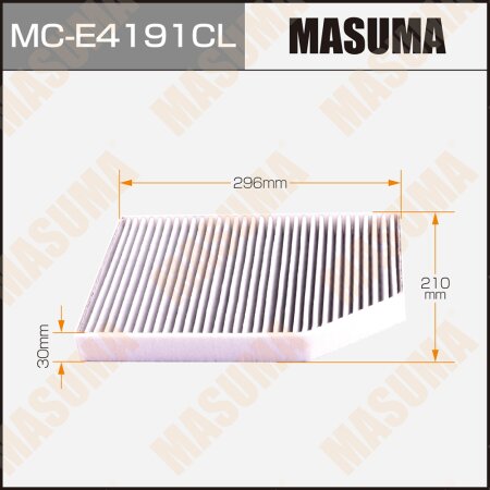 Cabin air filter Masuma charcoal, MC-E4191CL