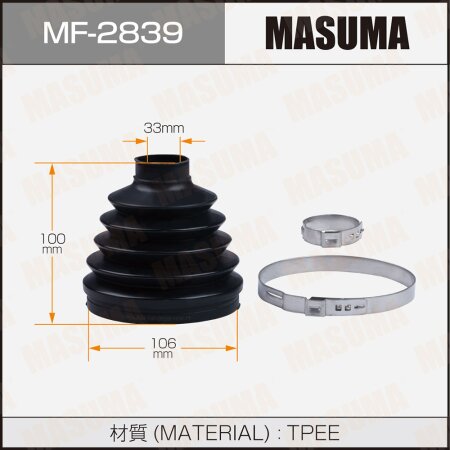 CV Joint boot Masuma (plastic), MF-2839