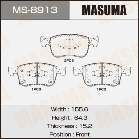 Brake pads Masuma, MS-8913