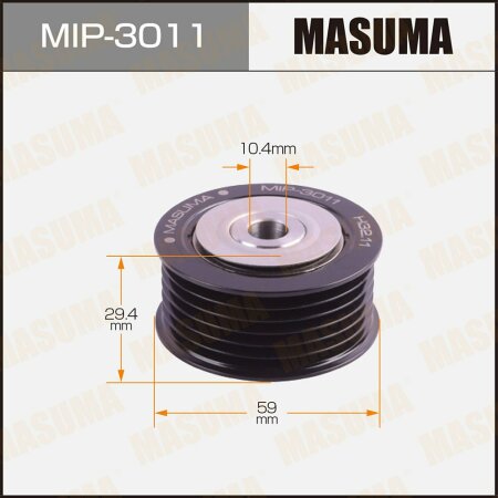 Drive belt idler pulley Masuma, MIP-3011