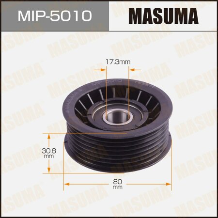 Drive belt idler pulley Masuma, MIP-5010