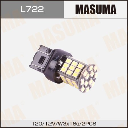 Bulbs Masuma, W21/5W (W3x16q, T20) 12V 21/5W (LED) bi-pin, L722