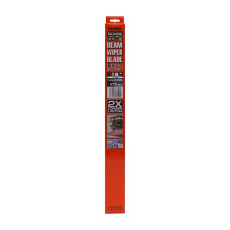 Wiper blade Masuma 15" (375mm) frameless, silicone, 13 mount, MU-015Si