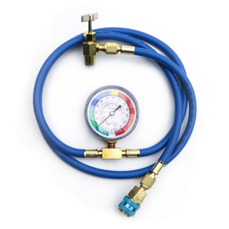 AC recharge hose Masuma with gauge, PR-134