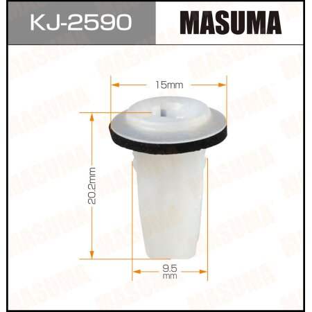 Retainer clip Masuma plastic, KJ-2590