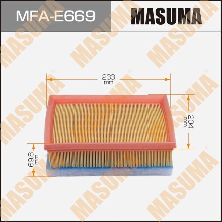 Air filter Masuma, MFA-E669