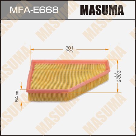 Air filter Masuma, MFA-E668