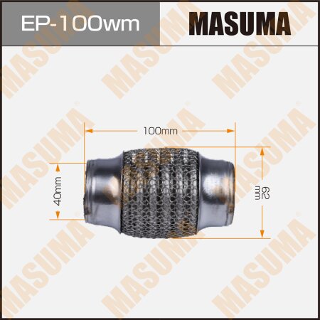 Flex pipe Masuma wiremesh 40x100, EP-100wm