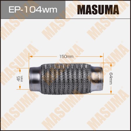 Flex pipe Masuma wiremesh 45x150, EP-104wm