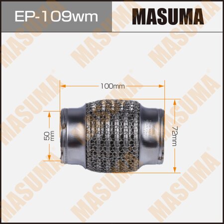 Flex pipe Masuma wiremesh 50x100, EP-109wm