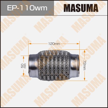 Flex pipe Masuma wiremesh 50x120, EP-110wm