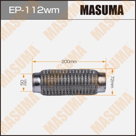 Flex pipe Masuma wiremesh 50x200, EP-112wm