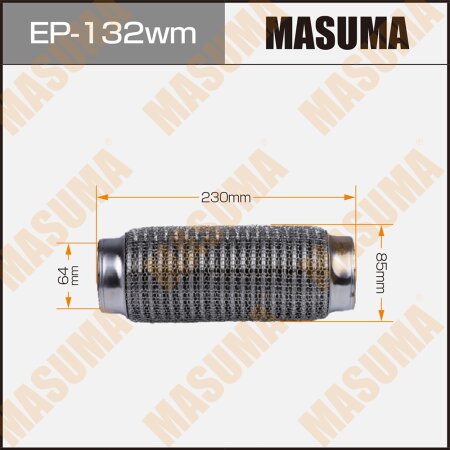 Flex pipe Masuma wiremesh 64x230, EP-132wm