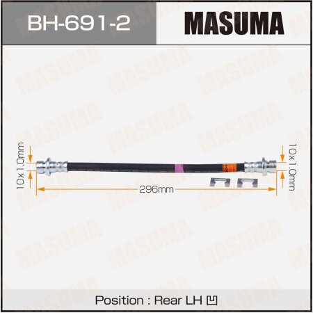 Brake hose Masuma, BH-691-2