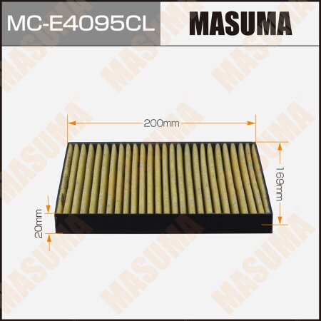 Cabin air filter Masuma charcoal, MC-E4095CL