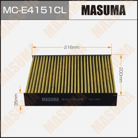 Cabin air filter Masuma charcoal, MC-E4151CL