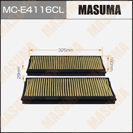 Cabin air filter Masuma charcoal, MC-E4116CL