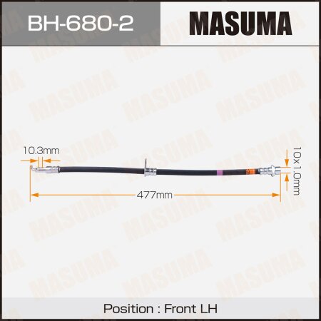 Brake hose Masuma, BH-680-2