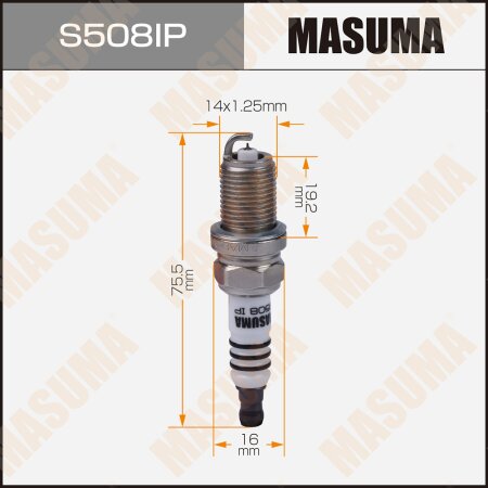 Spark plug Masuma iridium+platinum PFR8S8EG(94460), S508IP