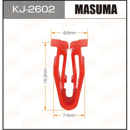 Retainer clip Masuma plastic, KJ-2602