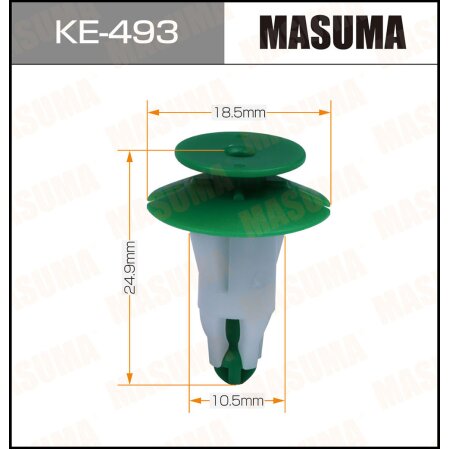 Retainer clip Masuma plastic, KE-493