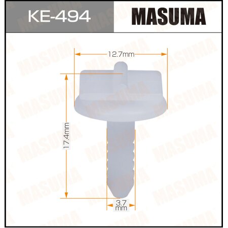 Retainer clip Masuma plastic, KE-494