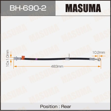 Brake hose Masuma, BH-690-2