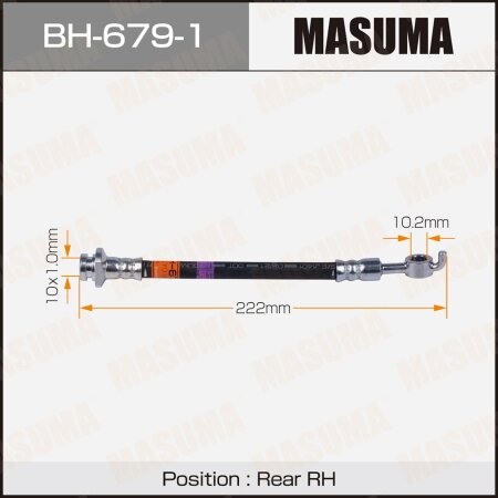 Brake hose Masuma, BH-679-1