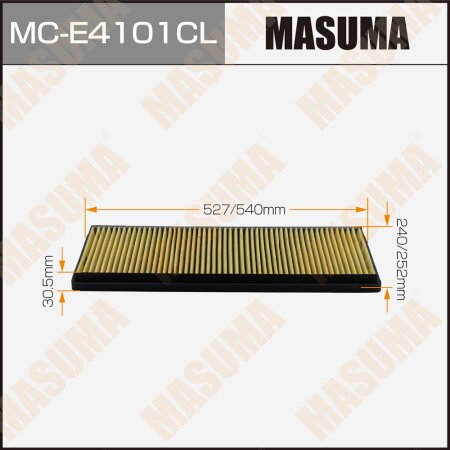 Cabin air filter Masuma charcoal, MC-E4101CL