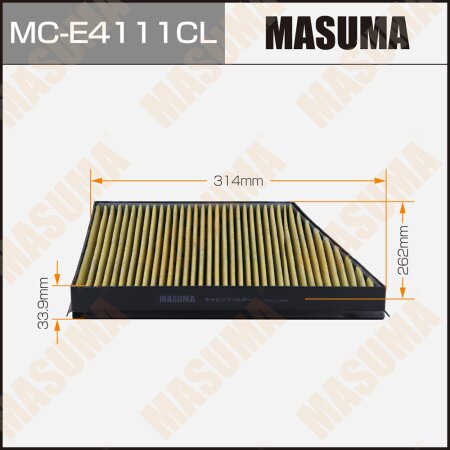 Cabin air filter Masuma charcoal, MC-E4111CL