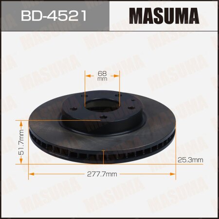 Brake disk Masuma, BD-4521