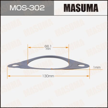 Exhaust pipe gasket Masuma 66.1x130x1, MOS-302