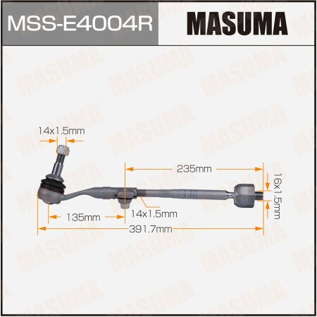 Tie rod end kit Masuma, MSS-E4004R