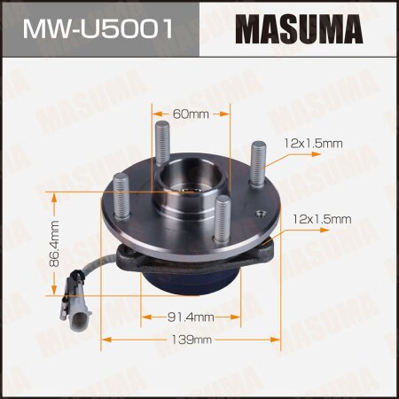 Wheel hub assembly Masuma, MW-U5001