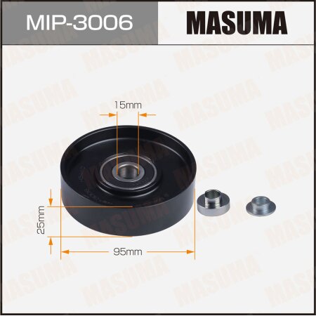 Drive belt tensioner pulley Masuma, MIP-3006