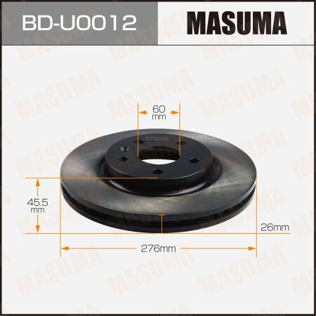 Brake disk Masuma, BD-U0012