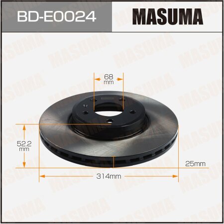 Brake disk Masuma, BD-E0024