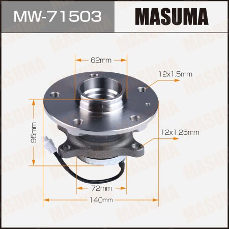 Wheel hub assembly Masuma, MW-71503