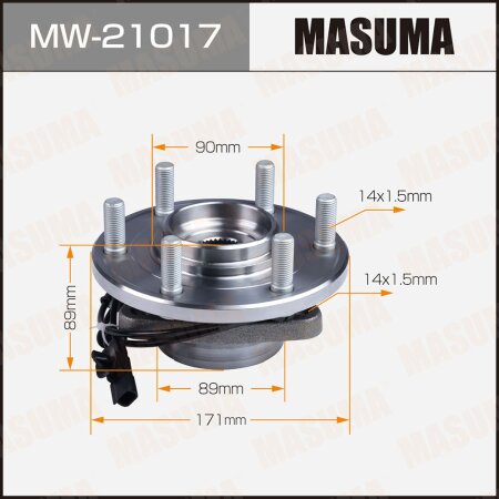 Wheel hub assembly Masuma, MW-21017