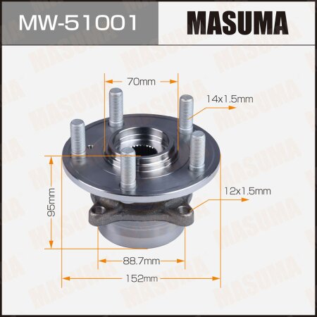 Wheel hub assembly Masuma, MW-51001