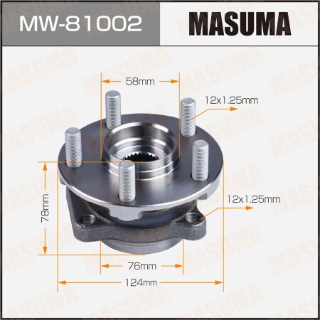 Wheel hub assembly Masuma, MW-81002