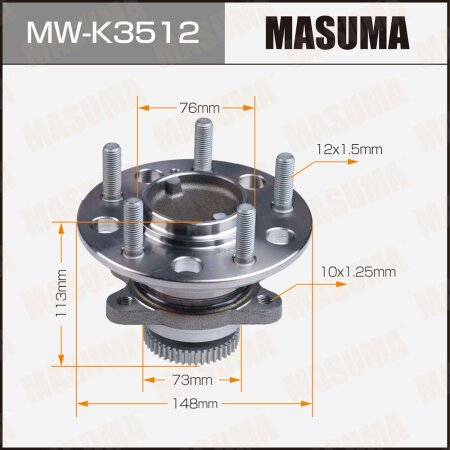 Wheel hub assembly Masuma, MW-K3512