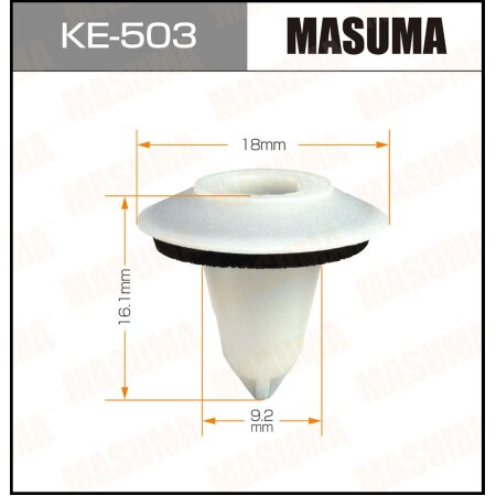 Retainer clip Masuma plastic, KE-503