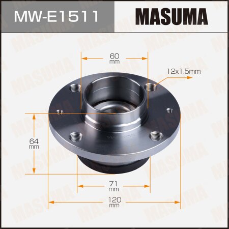 Wheel hub assembly Masuma, MW-E1511