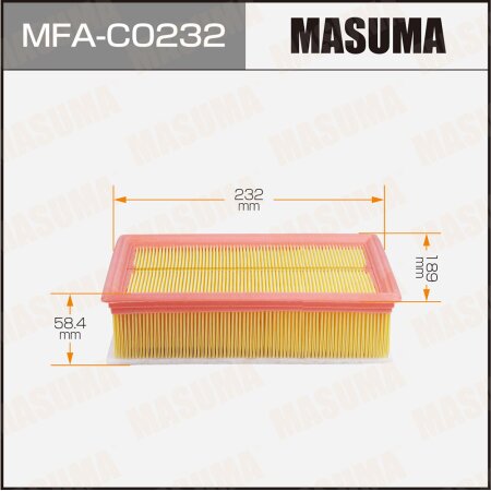 Air filter Masuma, MFA-C0232