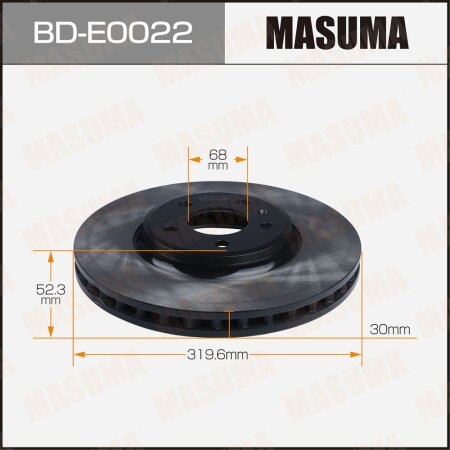 Brake disk Masuma, BD-E0022