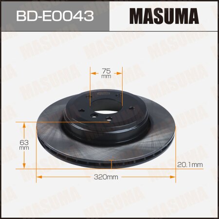 Brake disk Masuma, BD-E0043