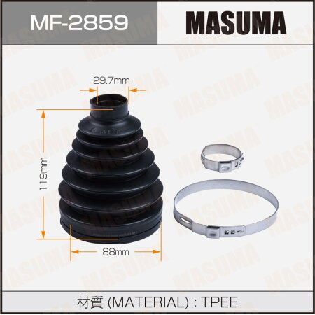 CV Joint boot Masuma (rubber), MF-2859