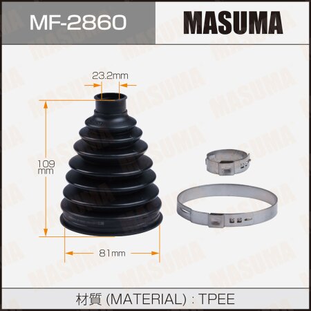 CV Joint boot Masuma (plastic), MF-2860